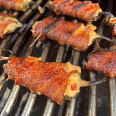 Bacon Wrapped Sweet Jalapeño Poppers