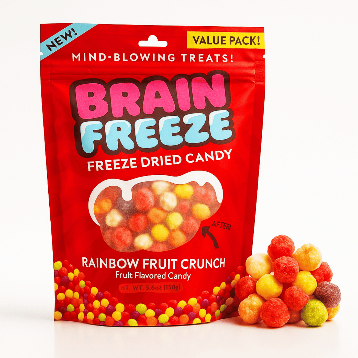Freeze dried skittles