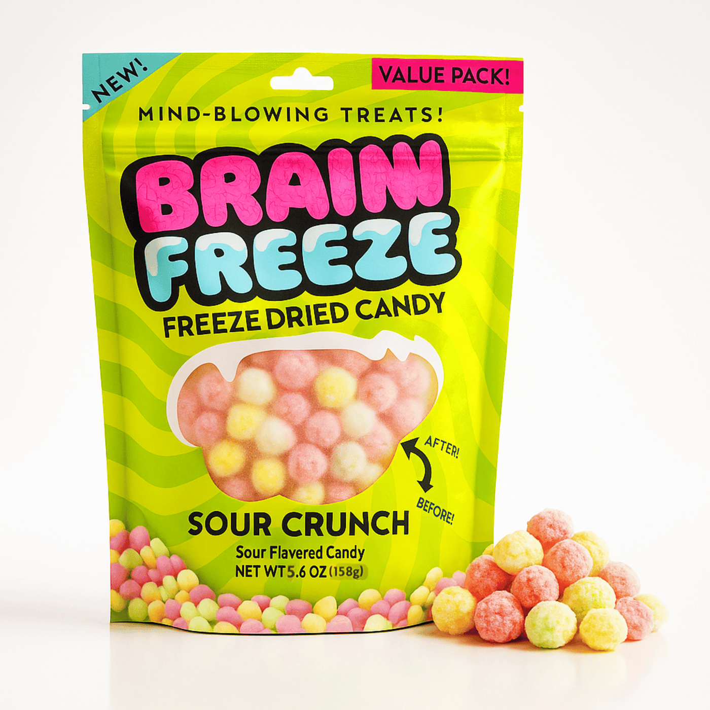 Sour Freeze dried skittles