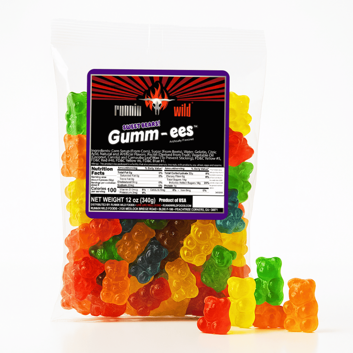 Sweet gummy bears candy