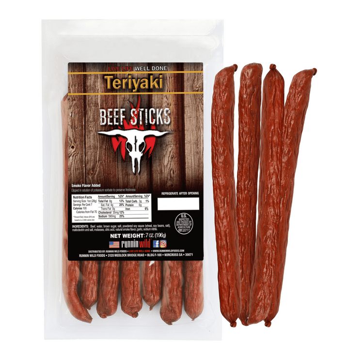 7oz Beef Stick | Sticks & Summer Sausage | Runnin' Wild Foods