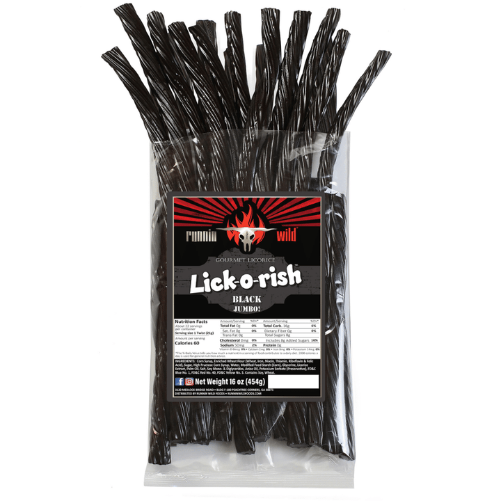 Lick-o-rish | Goumet Licorice | Runnin Wild Foods