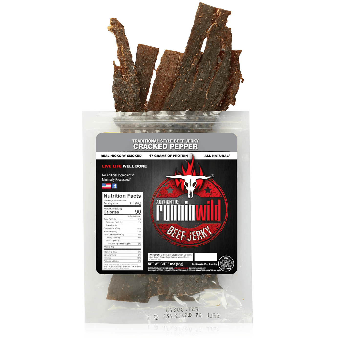 Cracked Pepper Authentic Style Beef Jerky