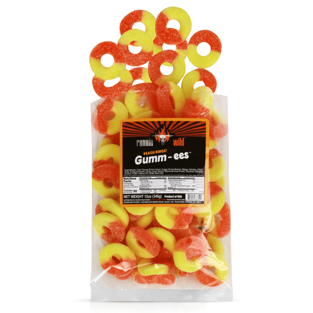 Peach gummy candy